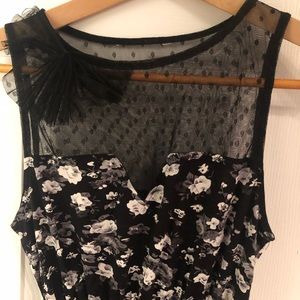 Super Cute Patterned and Lace Dress